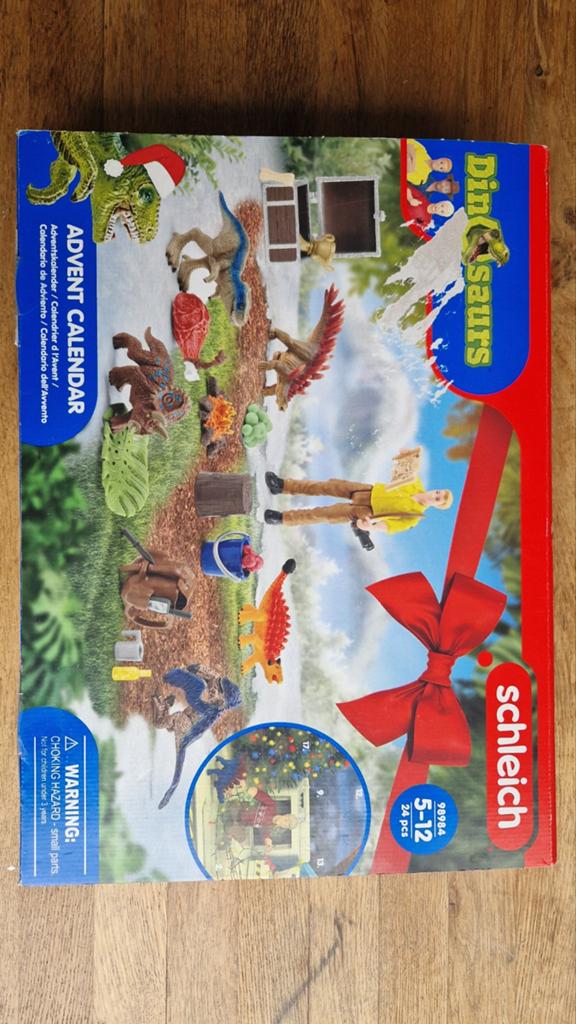 Schleich Dinosaurs Adventskalender (mist dino's), Ophalen of Verzenden, Gebruikt