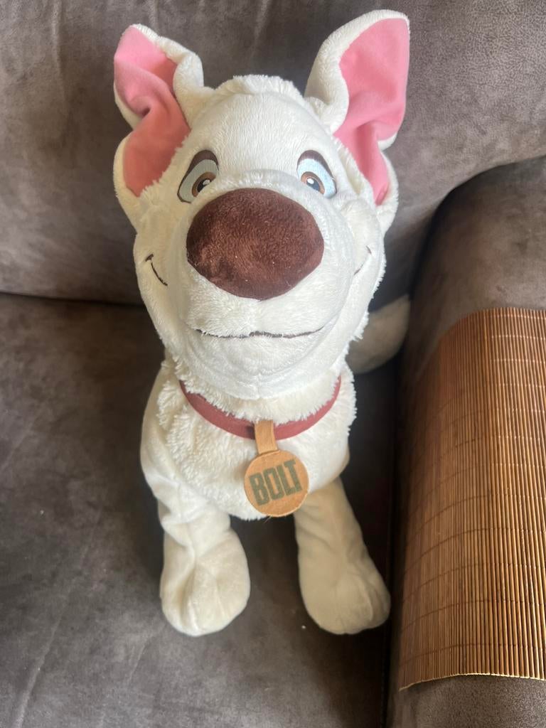 Vintage Jaren ‘80 Disney Nicotoy Bolt Knuffel Hond., Kinderen en Baby's, Speelgoed | Knuffels en Pluche, Ophalen of Verzenden