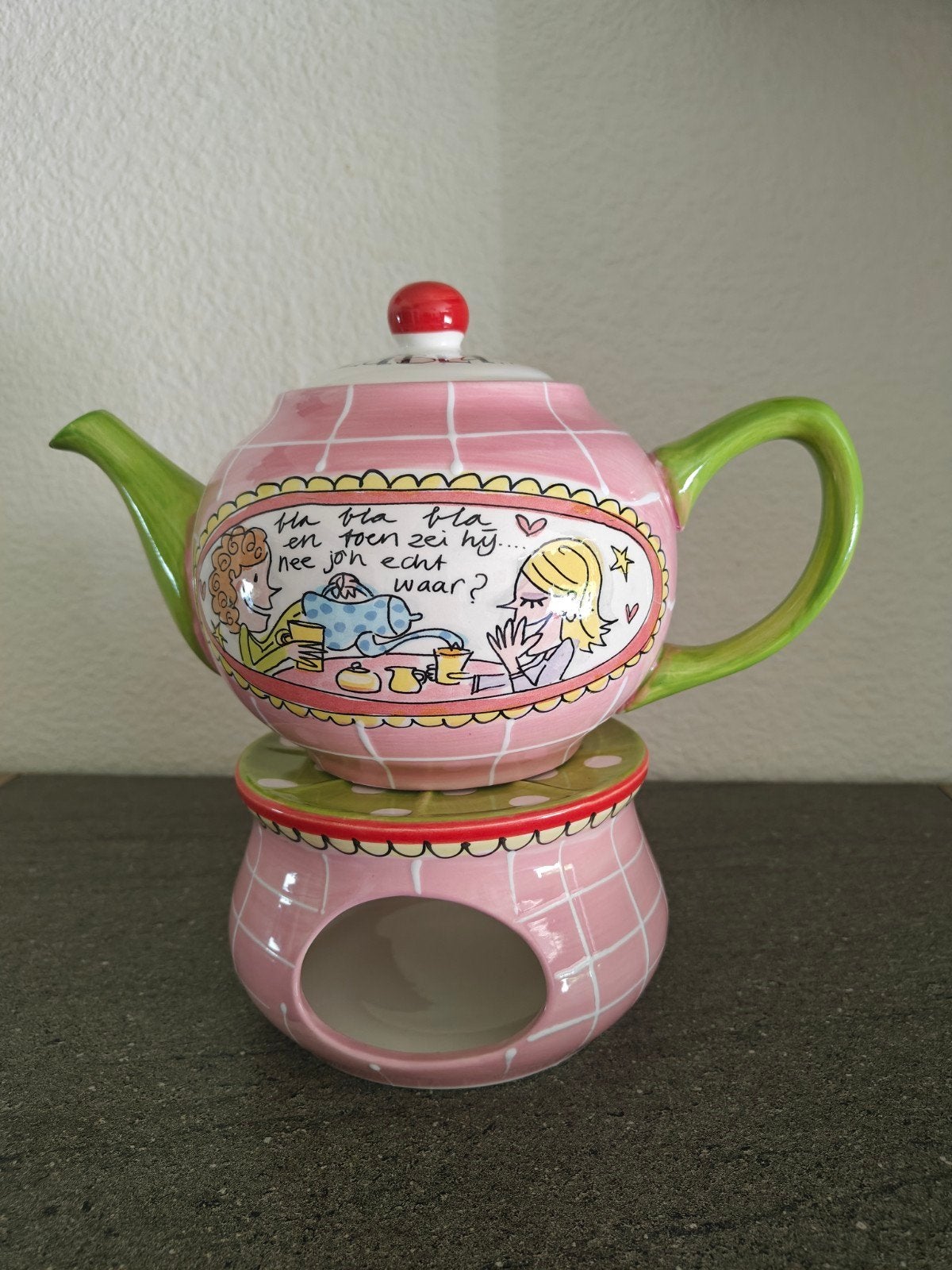 Blond Amsterdam Theepot Met Rechaud BlaBla, Huis en Inrichting, Blond Amsterdam, Overige typen, Nieuw, Ophalen of Verzenden