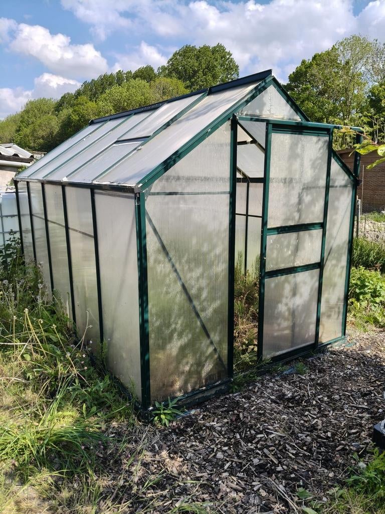 Nog leuke tuinkas, Ophalen, Glas, Gebruikt, Aluminium