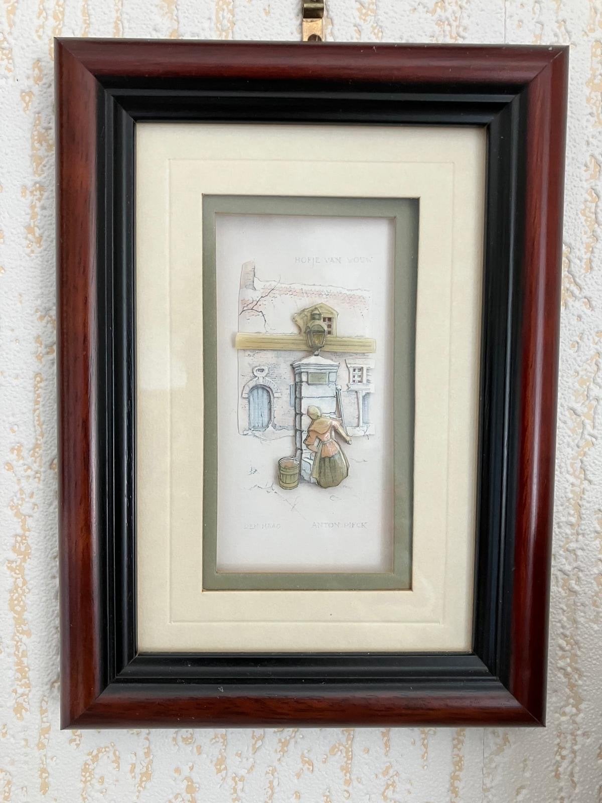 Brocante schilderijen en beeldjes, Antiek en Kunst, Kunst | Schilderijen | Klassiek, Doek, Olieverf, Ingelijst, Vintage