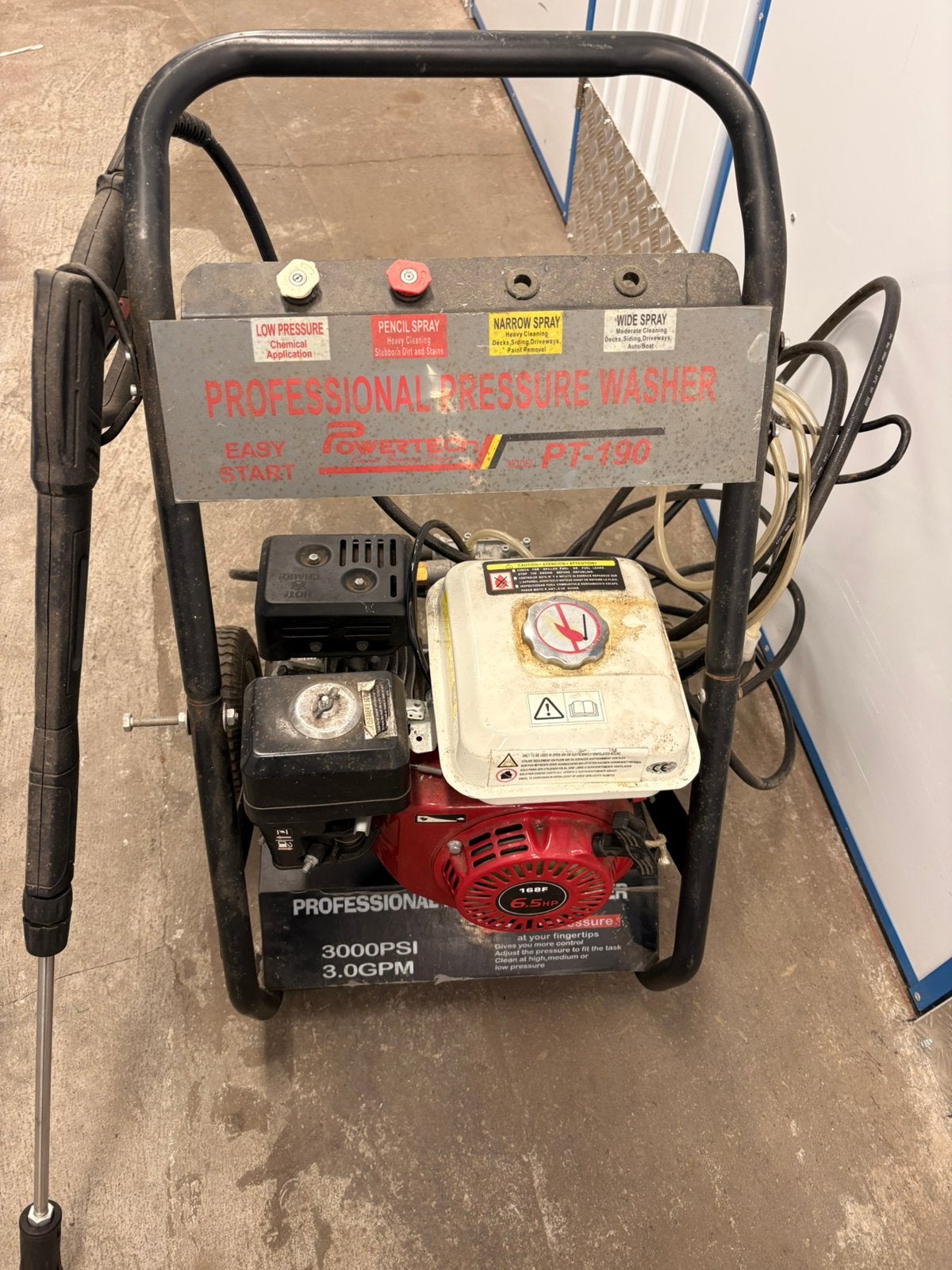 Powertech PT-190 professionele hogedrukreiniger, Ophalen, Zo goed als nieuw, Elektrisch