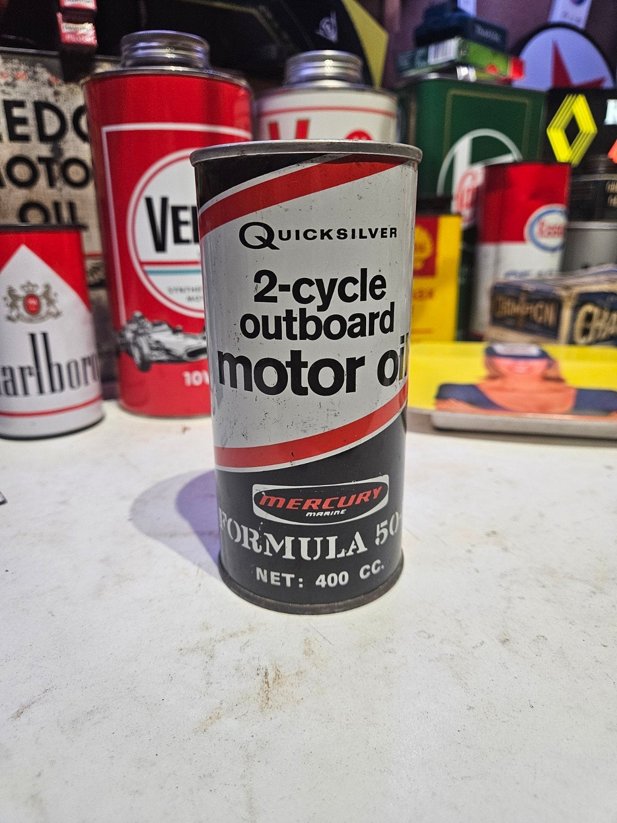 Mercury olieblik 2-takt outboard olieblik Quicksilver, Ophalen of Verzenden, Gebruikt, Overige