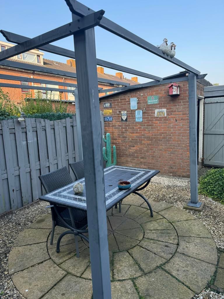 Pergola met doek, Tuin en Terras, Overkappingen, Ophalen, Gebruikt, Overige typen