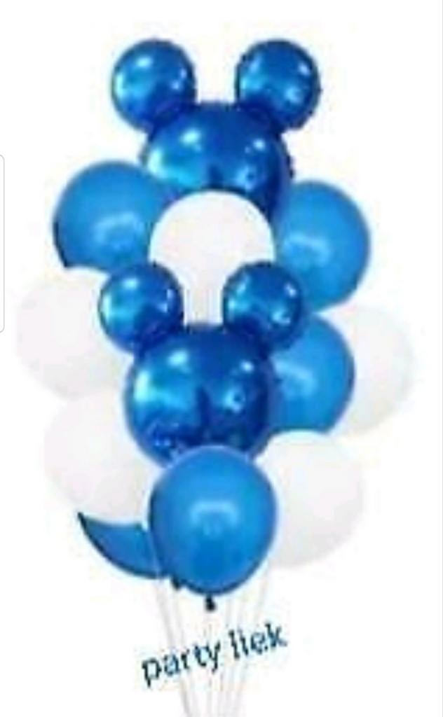 Mickey mouse ballonnen set nr M163, Ophalen of Verzenden, Nieuw, Versiering, Verjaardag