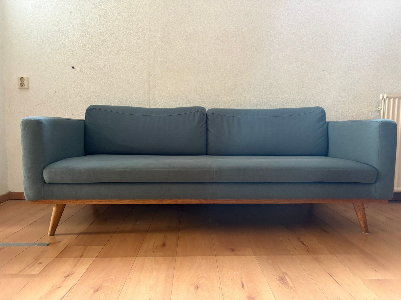 Danish design bank, gratis, Ophalen, Gebruikt, Driepersoons, 75 tot 100 cm