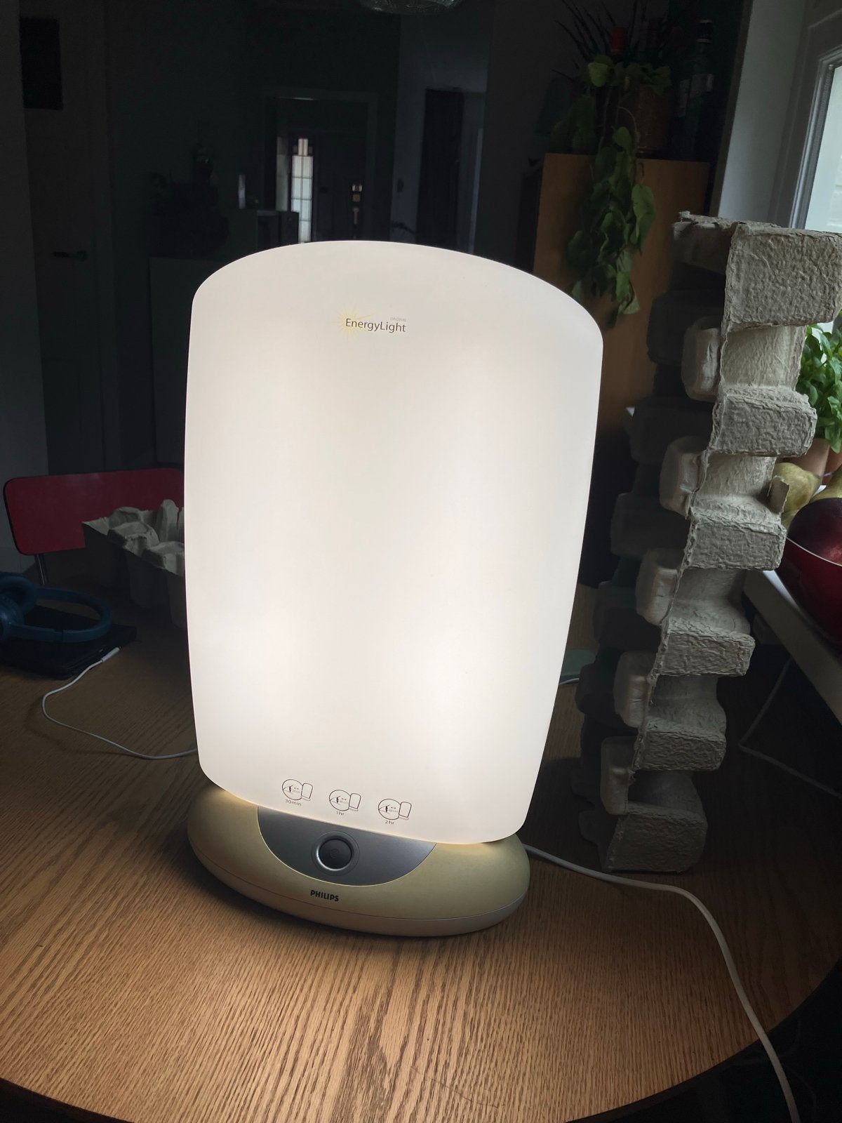 Philips EnergyLight HF3308 daglichtlamp - Zo goed als nieuw, Wit, Kunststof, Philips, Ophalen of Verzenden