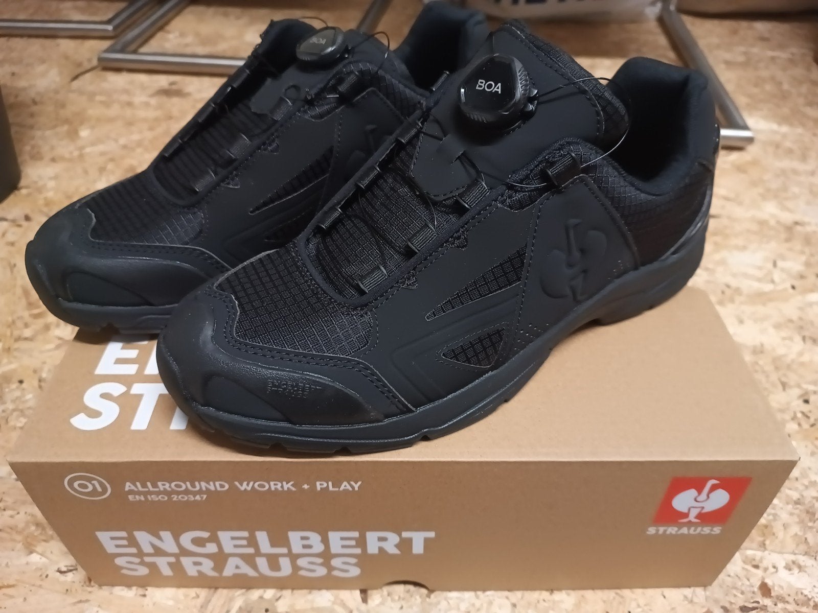 Werkschoenen e.s. Corvids II low STRAUSS, Maat 45, Engelbert Strauss, Zwart, Nieuw, Ophalen of Verzenden