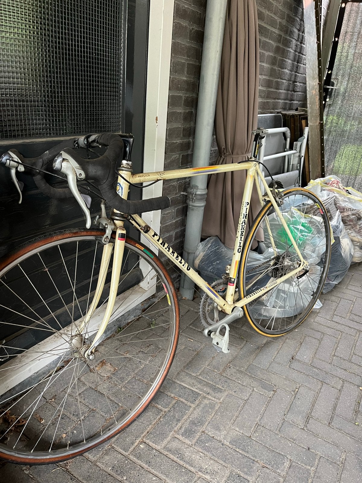 Vintage Pinarello racefiets - Klassieke Italiaanse stijl, Fietsen en Brommers, Fietsen | Racefietsen, Gebruikt, Staal, 53 tot 57 cm
