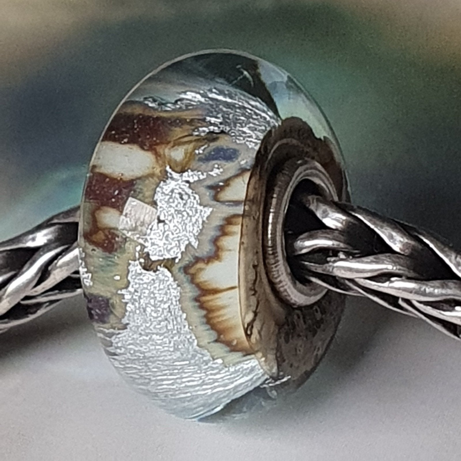 Zilveren Berg Van Trollbeads, Sieraden, Tassen en Uiterlijk, Bedels, Glas of Kristal, Ophalen of Verzenden, Zo goed als nieuw