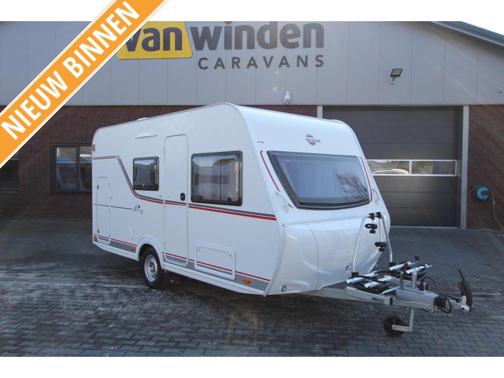 Bürstner Premio Life 415 TK 2022-Mover-Fietsendrage, Caravans en Kamperen, Caravans, Standaardzit, Bedrijf, 750 - 1000 kg, Bürstner