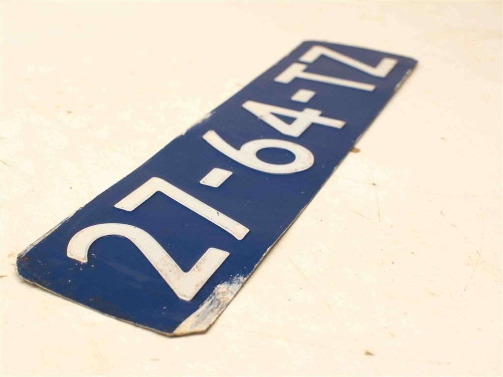 Nummerplaat 37765, Ophalen of Verzenden, Gebruikt
