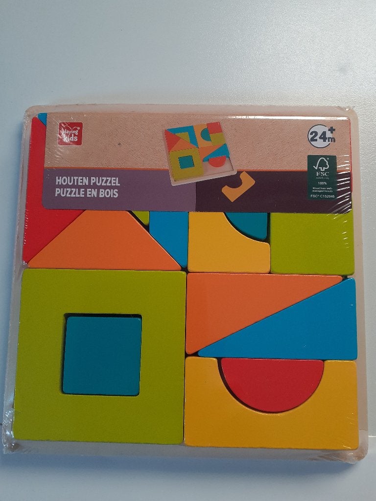 Puzzel. Hout. 15-Delig. Nieuw, Ophalen of Verzenden, Nieuw, Puzzelen