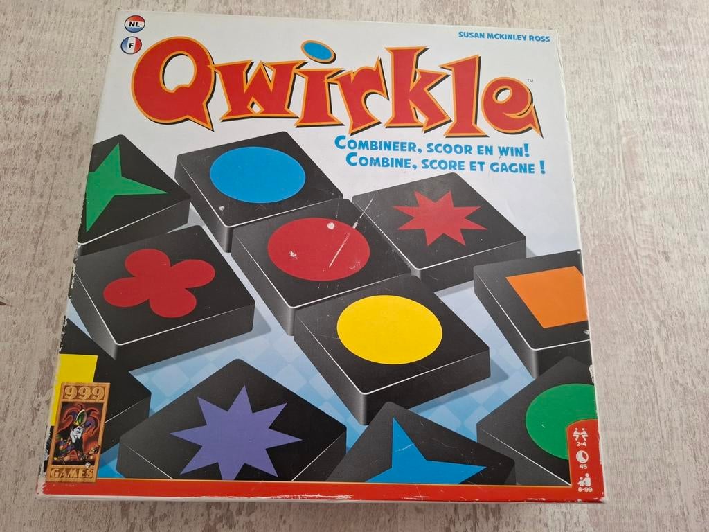 Qwirkle bordspel - Combineer, scoor en win! Gaaf spel, Een of twee spelers, Ophalen of Verzenden, Zo goed als nieuw, 999 Games