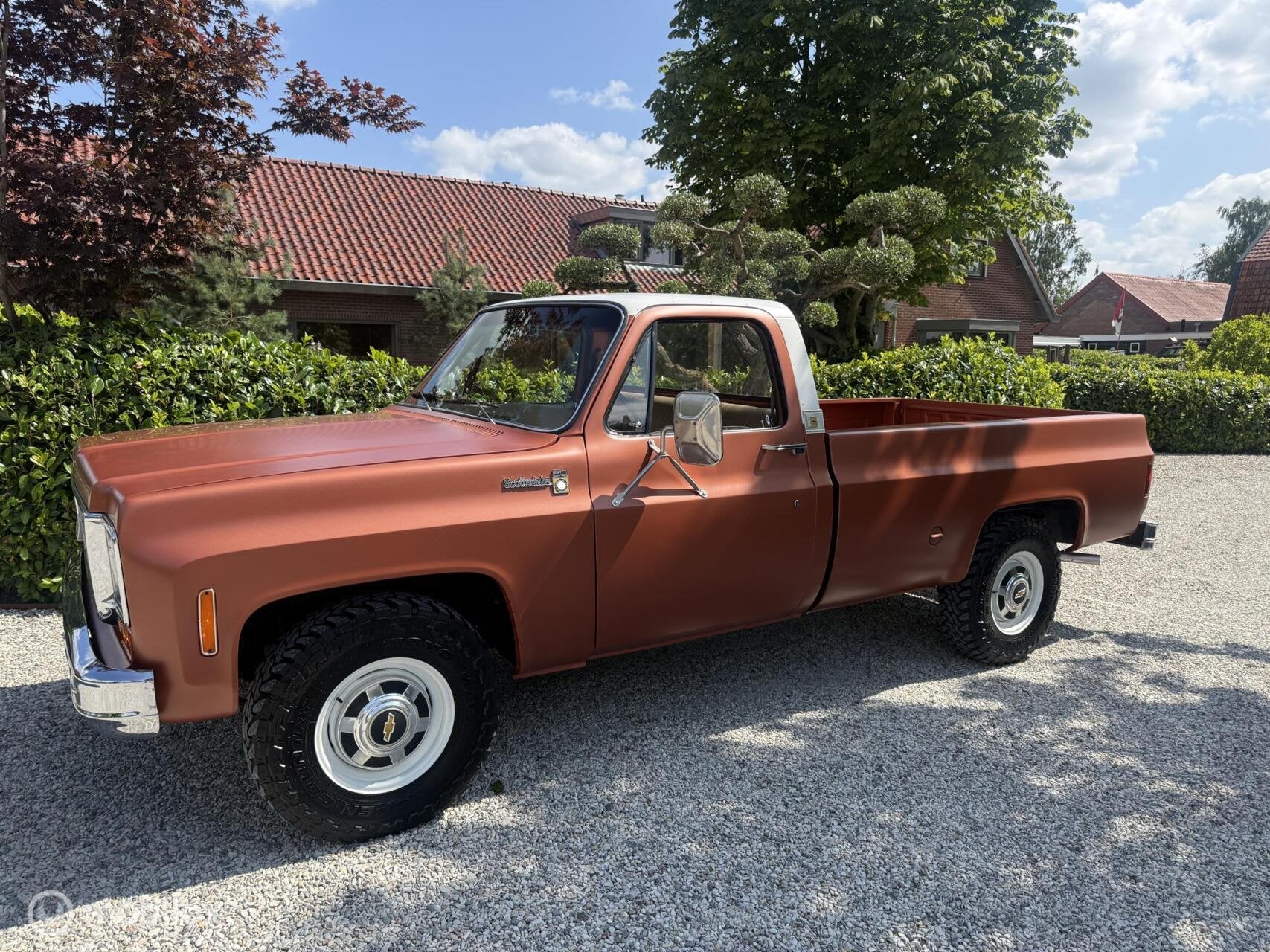 Chevrolet C20 Scottsdale 5.7 V8 Automaat | Topstaat, Auto's, Overige carrosserieën, Chevrolet, Leder, Geïmporteerd