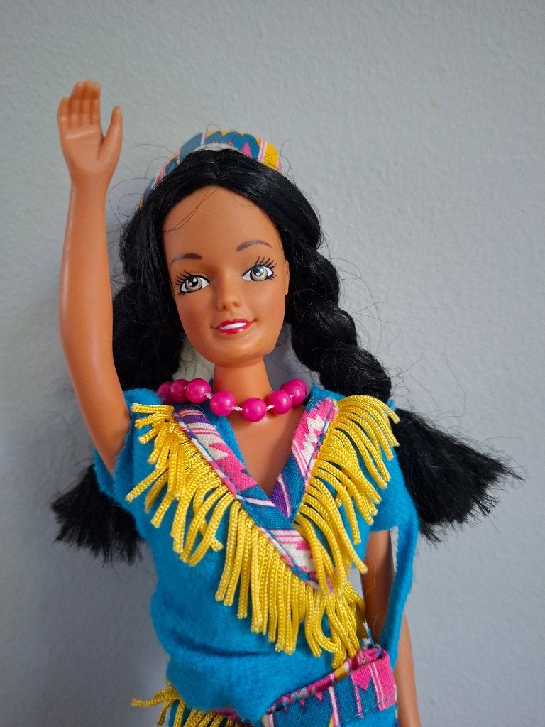 barbie vintage Totsy Indian prinses 1980, Kinderen en Baby's, Ophalen of Verzenden, Gebruikt, Barbie