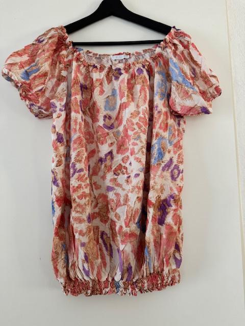 Tuniekje maat universeel passend voor 44/46/48, Kleding | Dames, Grote Maten, Verzenden, Zo goed als nieuw, Oranje, Blouse of Tuniek