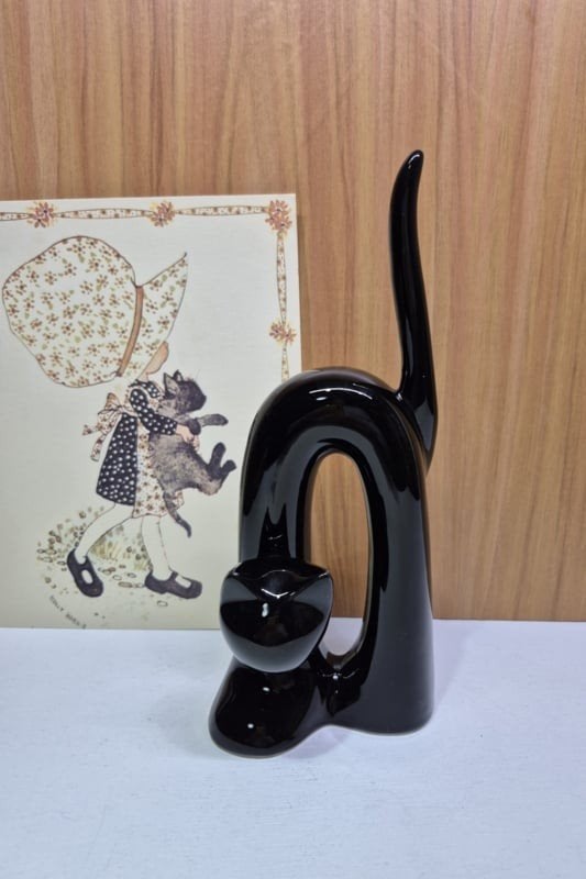 Keramiek Naaman kat 25 cm, Ophalen of Verzenden, Dier