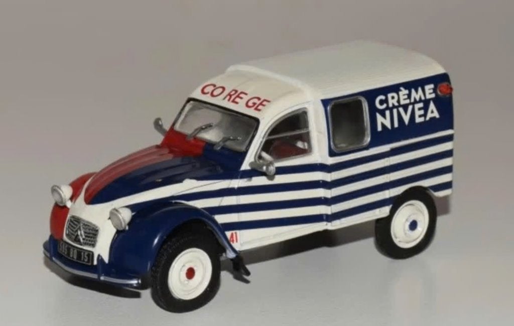Citroen 2CV AZU 61 creme NIVEA 1/43 Utilitaires Citroen # 17, Verzenden, Nieuw, Auto, Overige merken