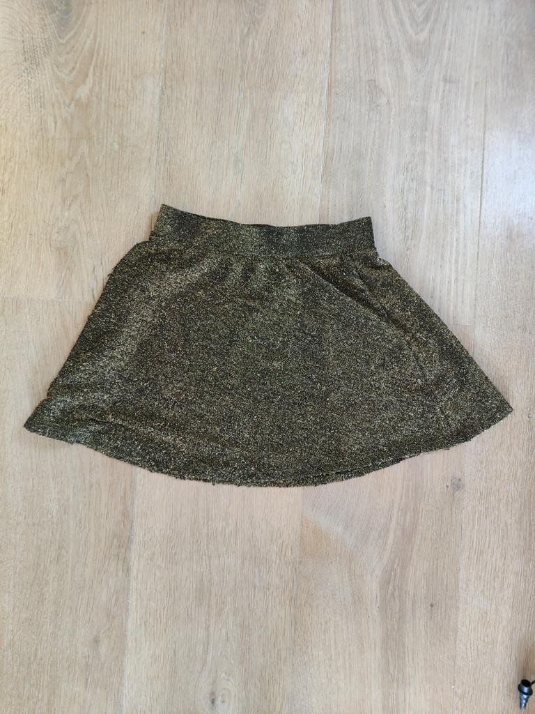 Gouden glitter rokje, Ophalen of Verzenden, Gebruikt, Meisje, Jurk of Rok