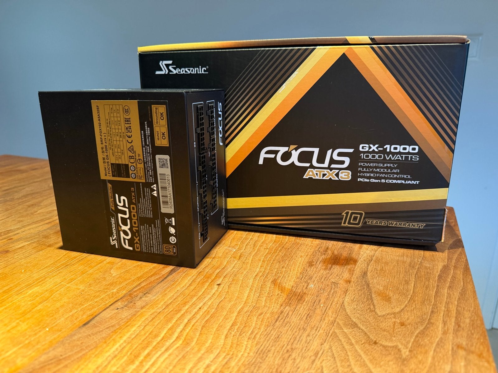 Seasonic Focus GX-1000 ATX3 1000W Voeding, Computers en Software, Ophalen of Verzenden, Nieuw