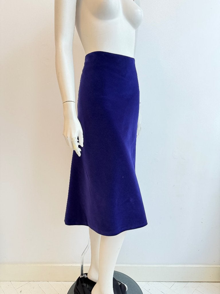 Pauw fluwelen donkerpaarse rok maat 5 (44 x 78 cm), Kleding | Dames, Paars, Maat 42/44 (L), Ophalen of Verzenden, Zo goed als nieuw