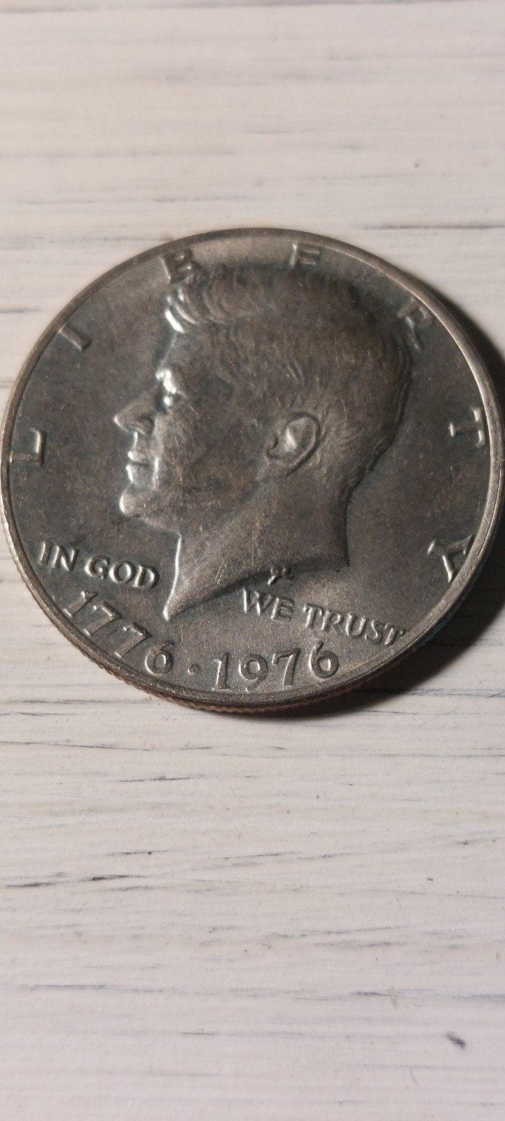 Amerikaanse Kennedy Half Dollar 1976 Bicentennial, Ophalen of Verzenden, Losse munt
