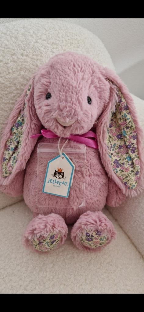 Jellycat konijn blossom tulip, Kinderen en Baby's, Kraamcadeaus en Geboorteborden, Ophalen of Verzenden, Zo goed als nieuw