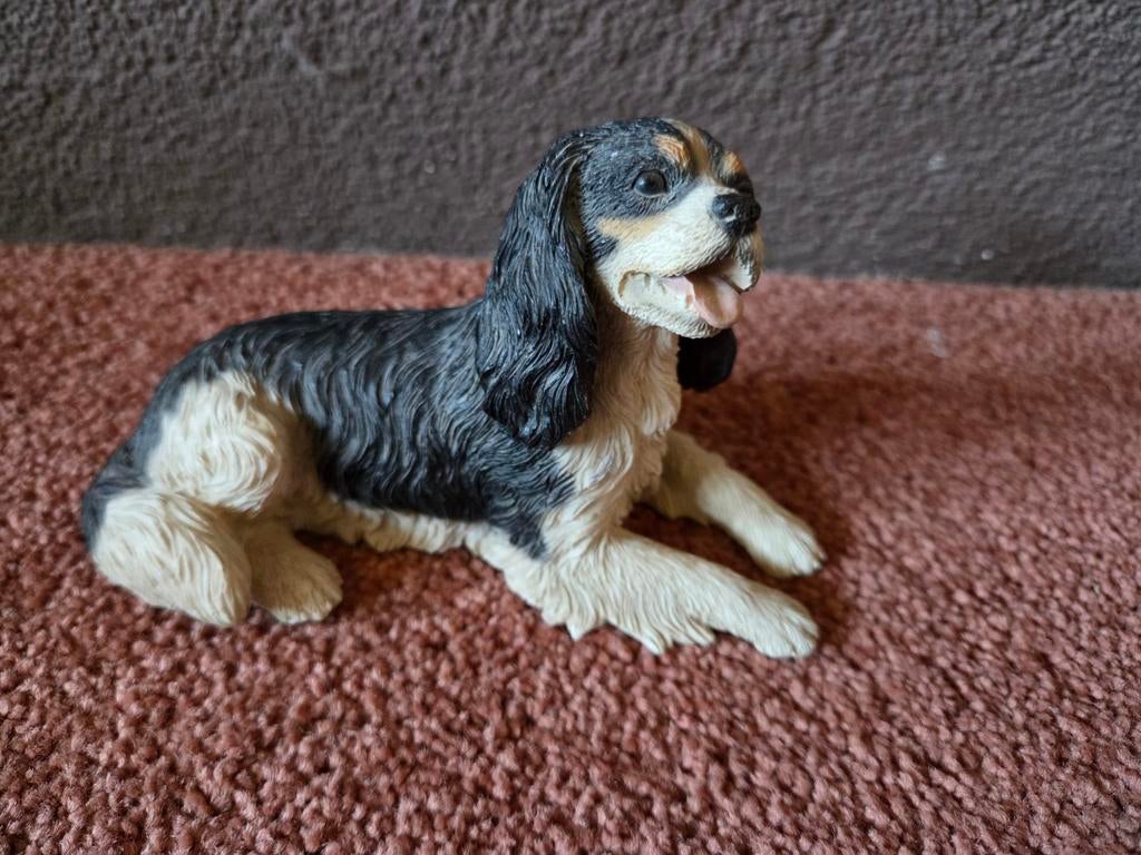 Cavalier King Charles Spaniel Beeldje - Made in Italy 1988, Verzamelen, Beelden en Beeldjes, Ophalen of Verzenden