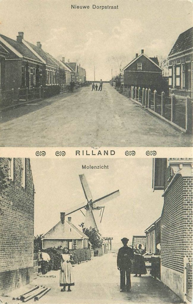 388-286-021 Rilland, Verzamelen, Ansichtkaarten | Nederland, Zeeland, Voor 1920, Verzenden