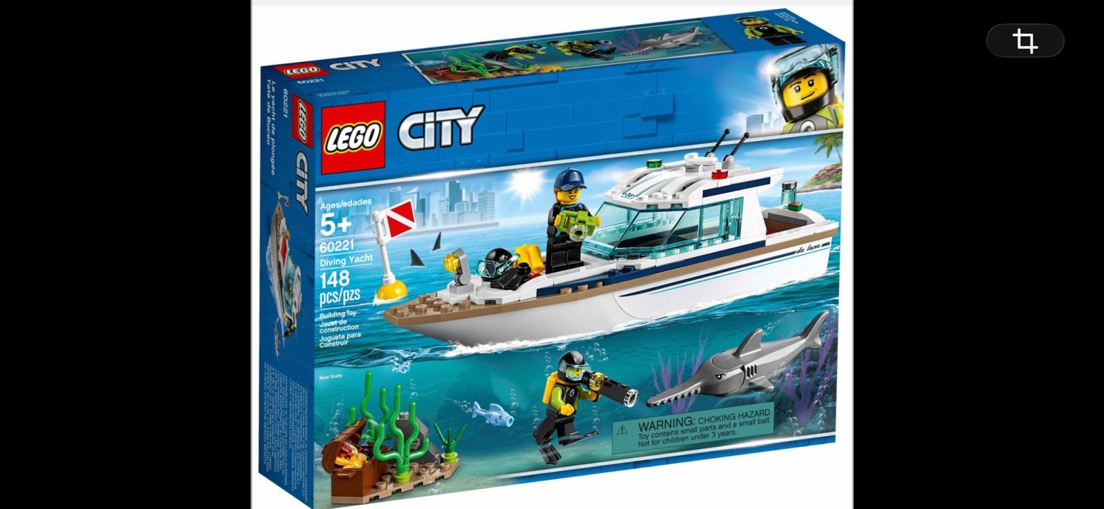 Lego city 60221 Duikjacht (zonder stickers ook niet geplakt), City, Lego, Ophalen of Verzenden, Zo goed als nieuw
