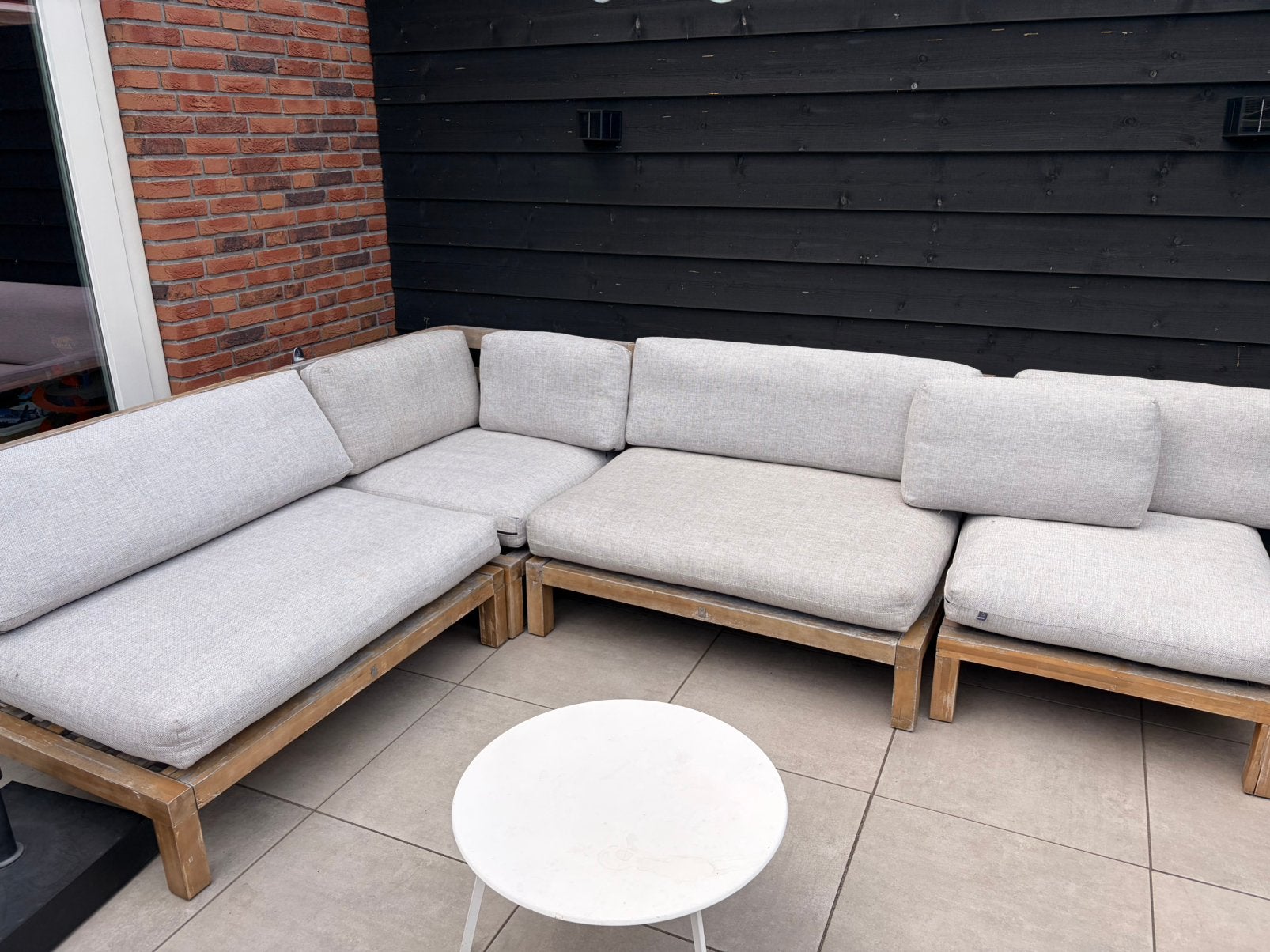 Pailletbank Trevor Karwei, Tuin en Terras, Ophalen, Gebruikt, Hardhout, Bijzettafel