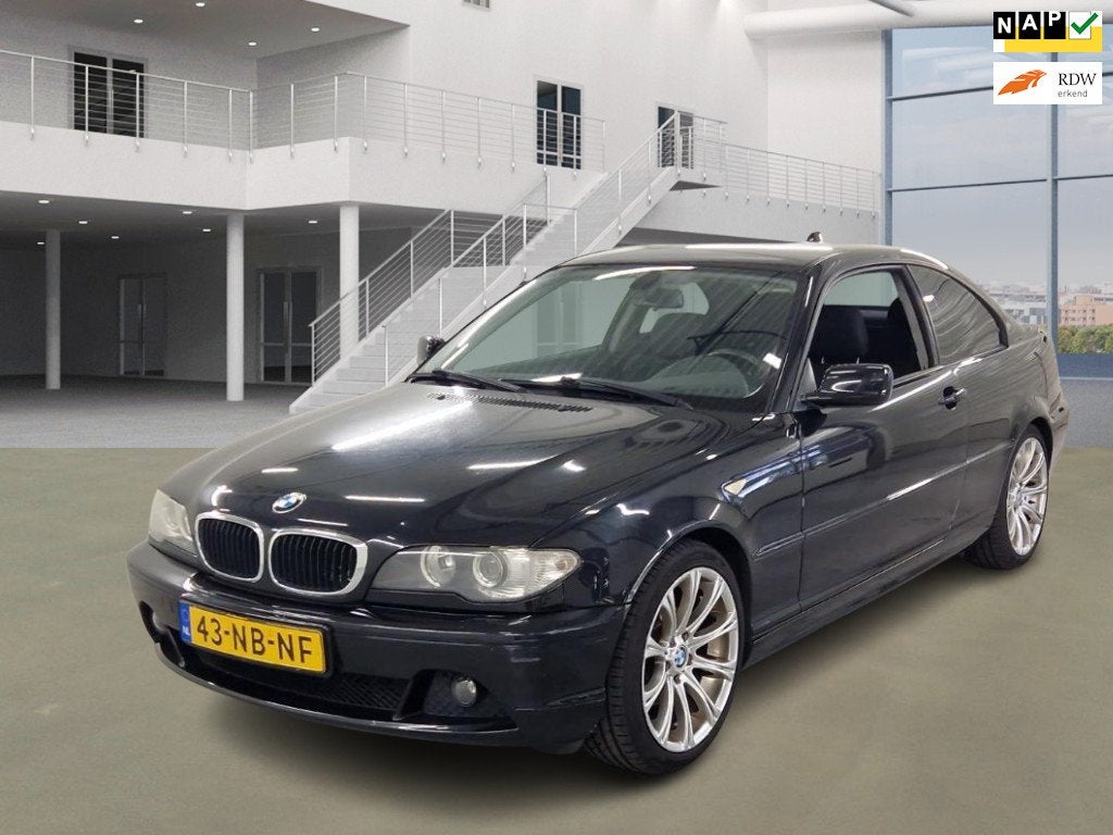 BMW 3-serie Coupé 318Ci Executive, Auto's, Keurmerk '100% Onderhouden', Dealer onderhouden, Achterwielaandrijving, Zwart