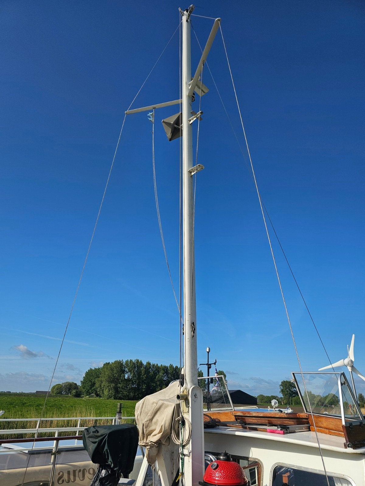 Grote bezaanmast, Ophalen, Minder dan 15 m²