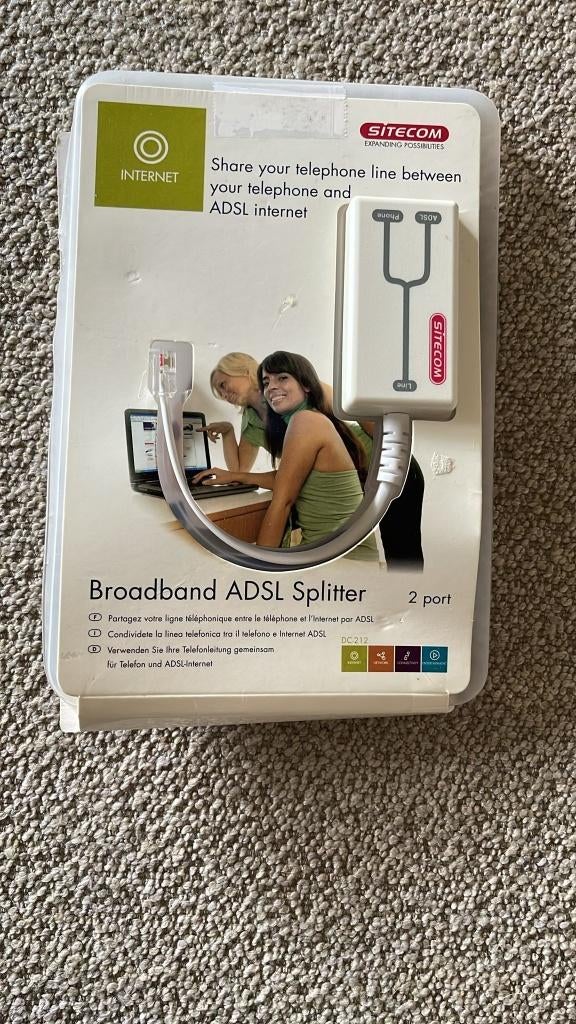 Sitecom ADSL splitter, Ophalen of Verzenden, Nieuw, Sitecom