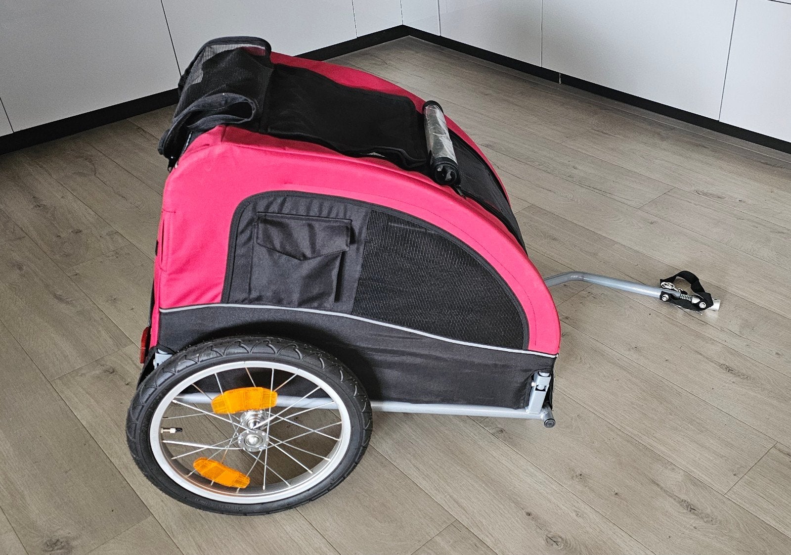 Trixie fietskar M compleet met 2 aansluitingen, Fietsen en Brommers, Fietsaccessoires | Aanhangers en Karren, Ophalen, Gebruikt