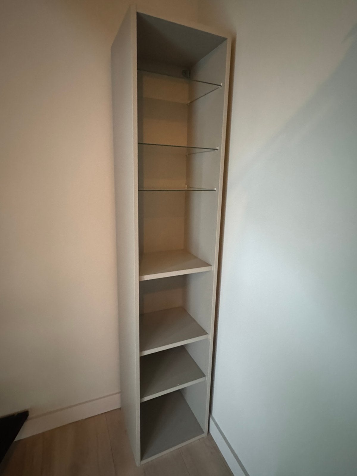 IKEA Havback badkamerkast - Beige, Huis en Inrichting, Badkamer | Badkamermeubels, Ophalen, (Half)hoge kast, Minder dan 50 cm
