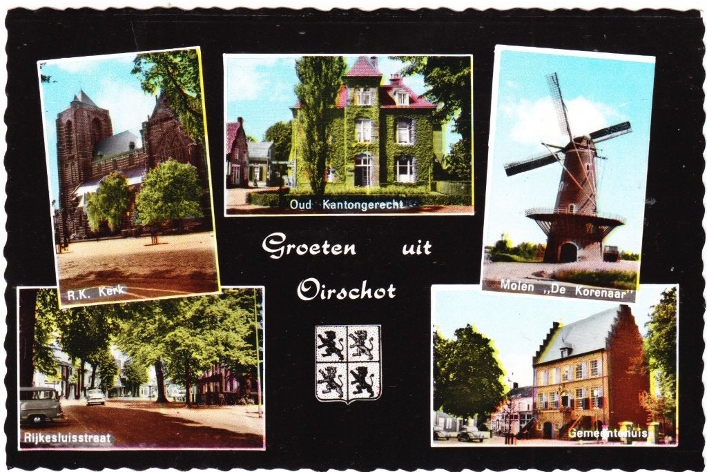 Groeten uit Oirschot - 5 luik, Verzenden, 1960 tot 1980, Ongelopen, Noord-Brabant