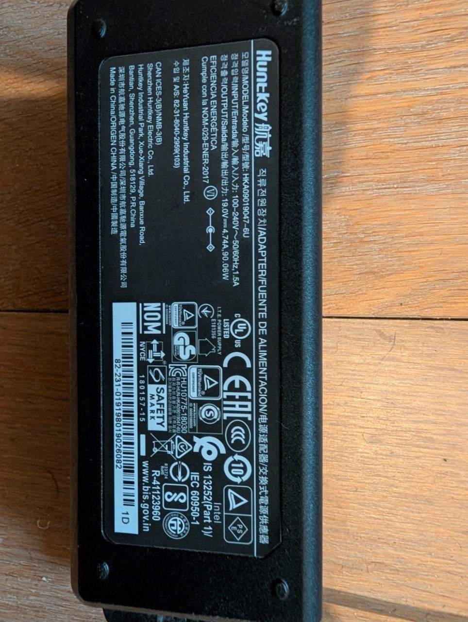 Voeding voor Intel NUC NUC8 serie hunt-key hka09019047-6u, Ophalen of Verzenden