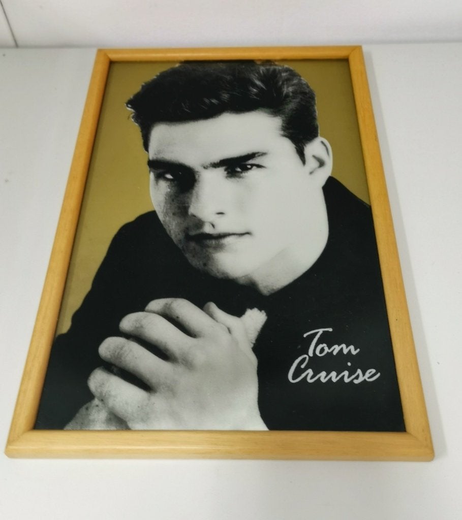 Vintage!! Spiegel Tom Cruise, Ophalen of Verzenden, Zo goed als nieuw, Foto of Kaart