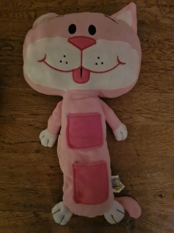 Teletoys Gordelhoes Kat Junior 34 Cm Polyester Roze/wit, Ophalen of Verzenden, Nieuw