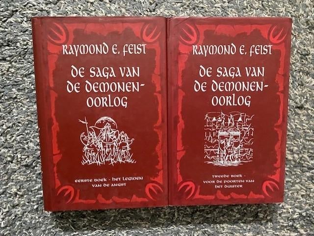 RAYMOND FEIST DE DEMONENOORLOG DE COMPLETE DUOLOGIE IN ZEER, Ophalen of Verzenden, Zo goed als nieuw