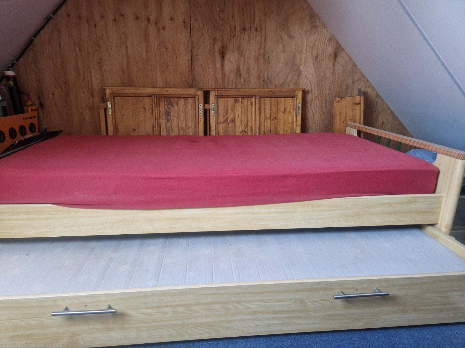 Complete Slaapkamer: Bed, Bureau, Kast en Boekenkast, Huis en Inrichting, Ophalen, Gebruikt, Eenpersoons, Functioneel, Klassiek