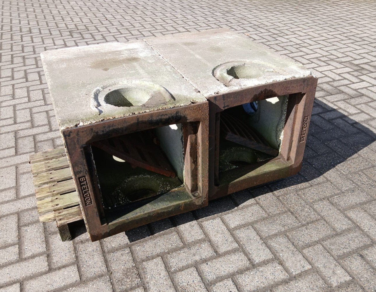 Stelcon vangputten, Doe-het-zelf en Verbouw, Ophalen of Verzenden, Gebruikt