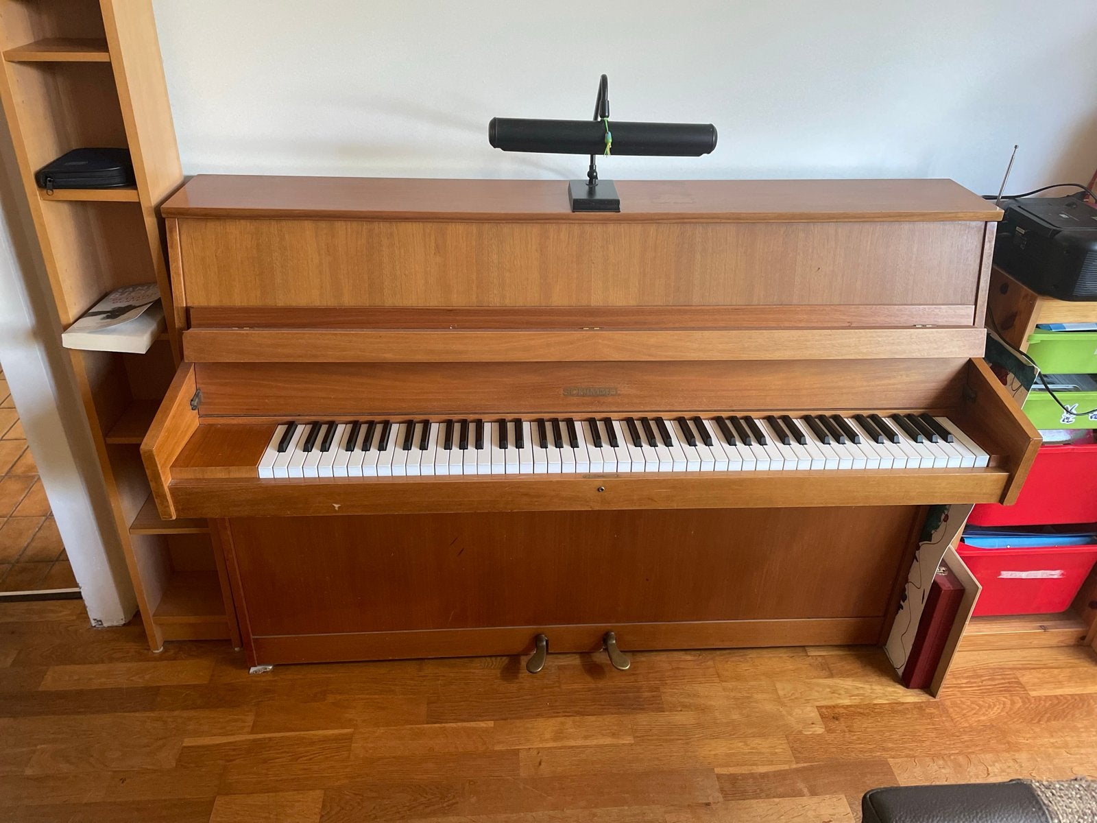 Schimmel Piano (Duits) in goede staat, Ophalen, Gebruikt, Bruin, Piano