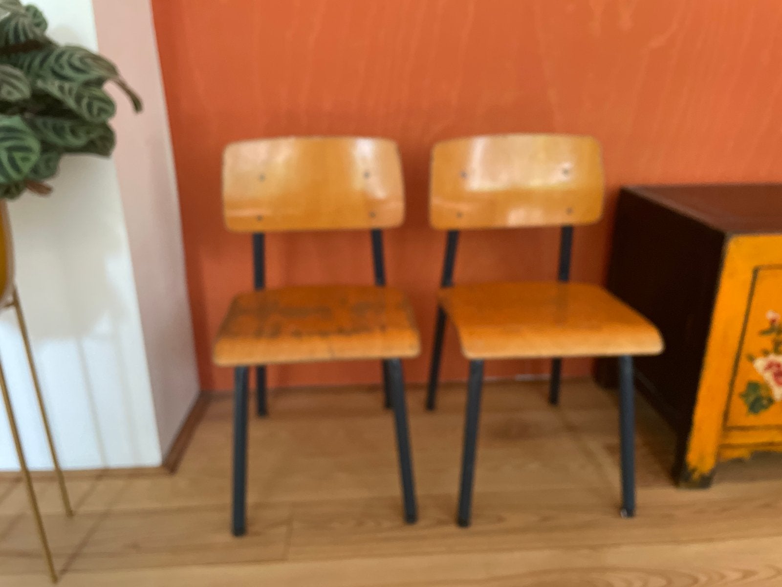 Twee vintage kinderstoeltjes, Ophalen, Gebruikt, Overige typen