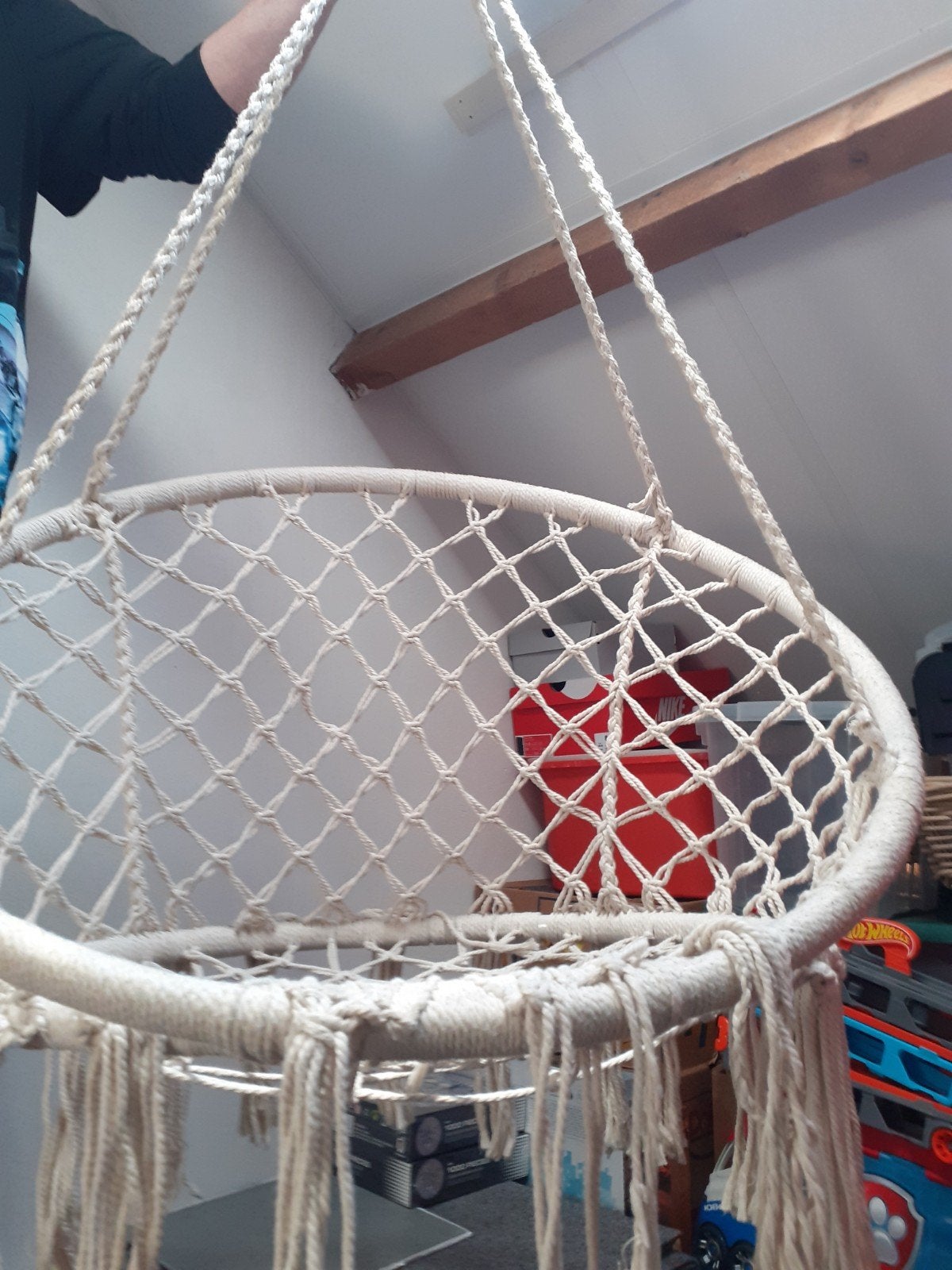 hangstoel, Tuin en Terras, Hangmatten, Ophalen, Zo goed als nieuw, Eenpersoons, Binnen