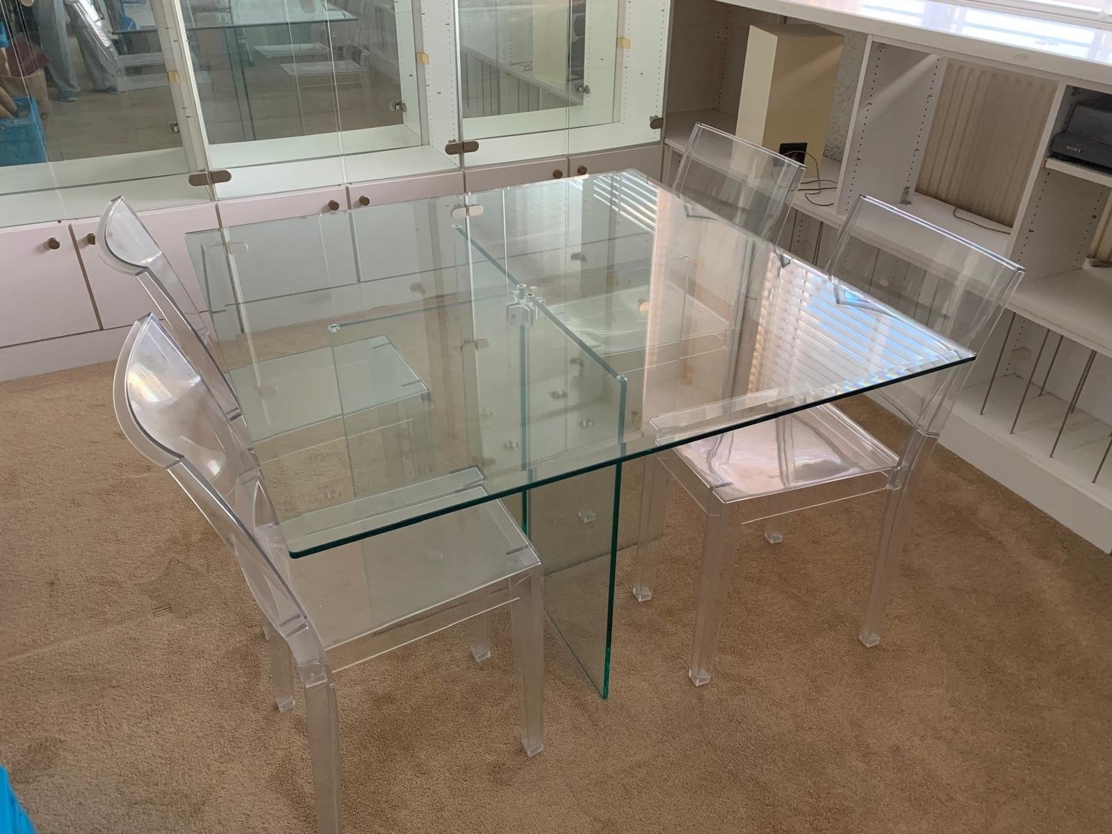 Kartell La Marie - Transparante design eetkamerset, Ophalen, Kunststof, Gebruikt, Overige kleuren