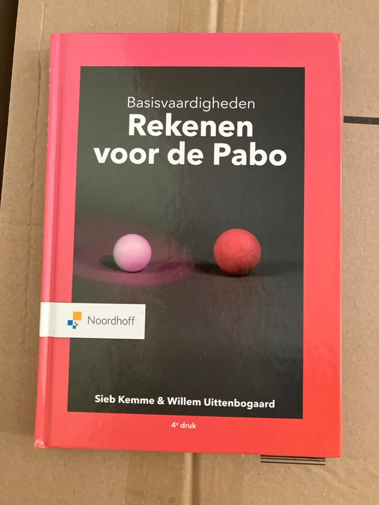 Basisvaardigheden Rekenen voor de Pabo, Willem Uittenbogaard; Sieb Kemme, Ophalen of Verzenden, Zo goed als nieuw, Natuurwetenschap