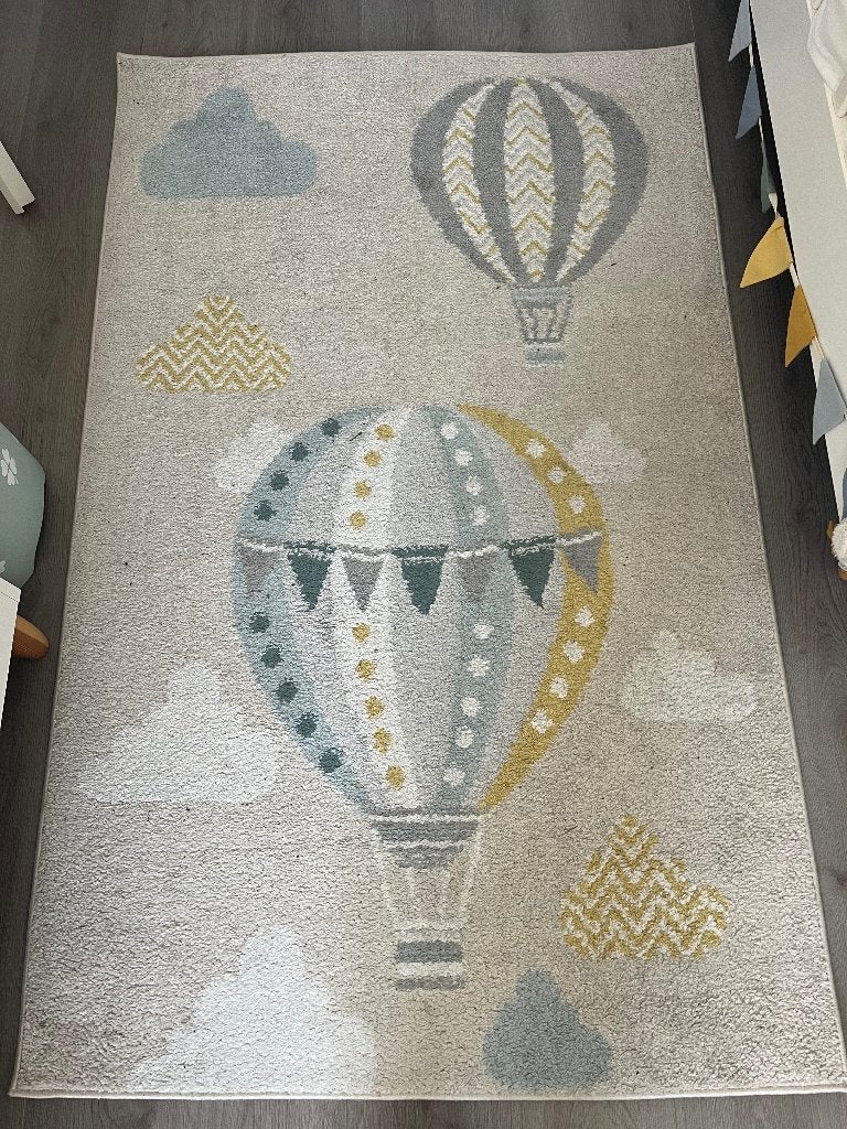 Vloerkleed luchtbalonnen, 100 tot 150 cm, Zo goed als nieuw, 150 tot 200 cm, Rechthoekig